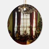 Een Victoriaans kerstfeest -  versiering Keramisch Ornament (Links)