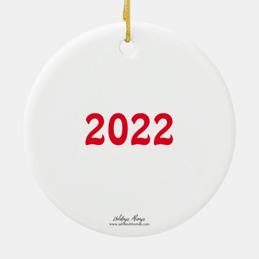 Een Victoriaans kerstfeest -  versiering Keramisch Ornament (Achterkant)