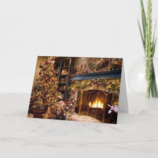 Een victoriaans Kerstmis Kaart (Voorkant)