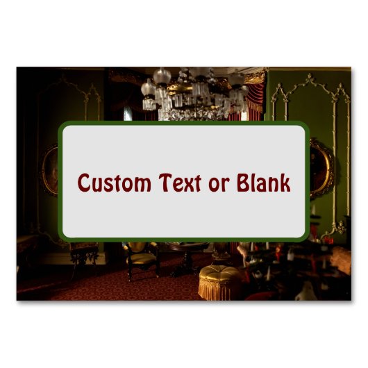 Een Victoriaans Kerstmis -  tafellezers Kaart (Voorkant)