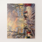 Een victoriaans kerstpuzzel legpuzzel (Verticaal)