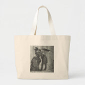 Een Victoriaans Kus/Gothic Winged Vampire Grote Tote Bag (Voorkant)