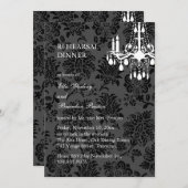 Een Victoriaans repetitie in Damask Kaart (Voorkant / Achterkant)