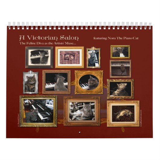 Een Victoriaans salonkalender met Nora Kalender (Hoes)