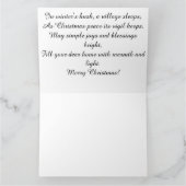 Een Victoriaans wintervrede: kerstgroeten Kaart (Binnen)