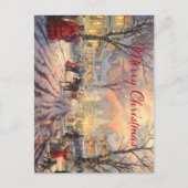 Een victoriaanse Kerst Briefkaart (Voorkant)