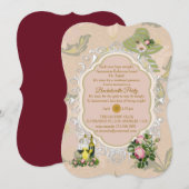 Een Victoriaanse Tuin Bachelorette Kaart (Voorkant / Achterkant)