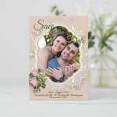 Een Victoriaanse tuinvakantie in het Groen Save th The Date (Staand voorkant)