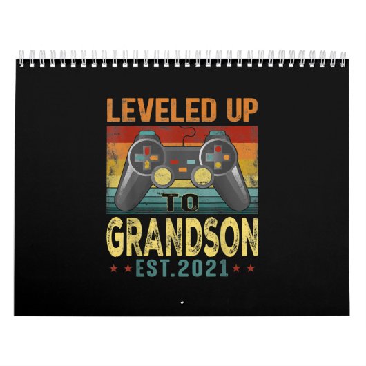 Een videogamer van maximaal Grandson 2021 Kalender (Hoes)