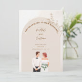 Een viering van de liefde kaart (Staand voorkant)