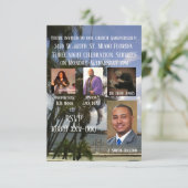 Een viering van een tropische kerk kaart (Staand voorkant)