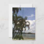 Een viering van een tropische kerk kaart (Achterkant)