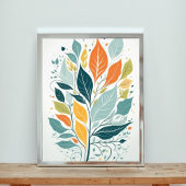 Een viering van Herfst gebladerte Foto Afdruk