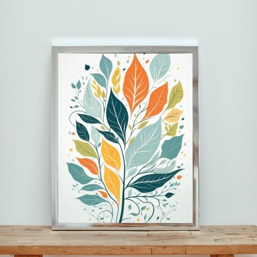 Een viering van Herfst gebladerte Foto Afdruk