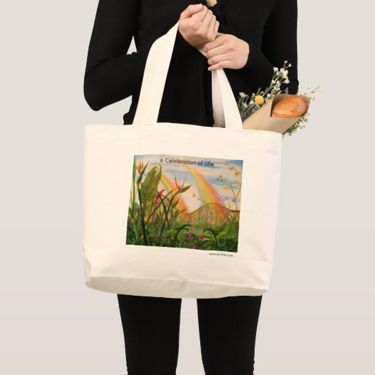 Een viering van het leven grote tote bag (Voorkant (product))