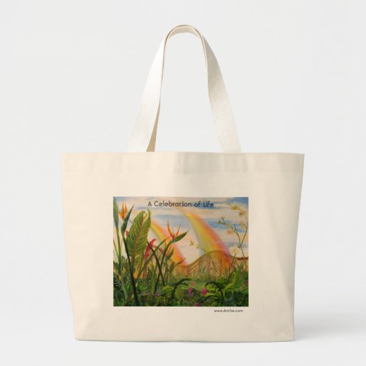 Een viering van het leven grote tote bag (Voorkant)