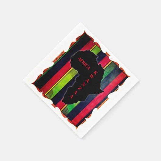 Een viering van Kwanzaa Servet (Hoek)