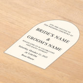 Een viering van liefde acryl uitnodigingen (Laagn)