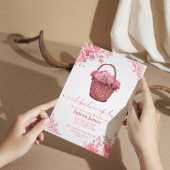 Een viering van Love Basket Bloemen vrijgezellenfe Kaart