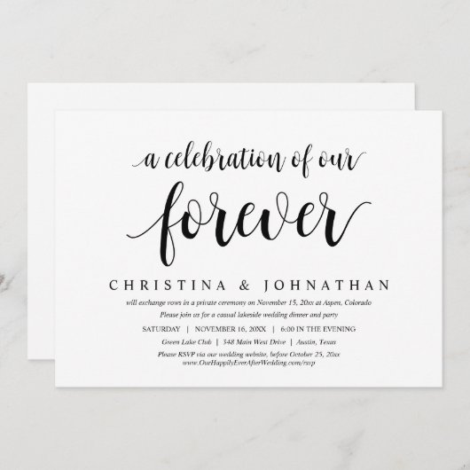 Een viering van onze eeuwenoude, weduwende opkomst kaart (Voorkant / Achterkant)