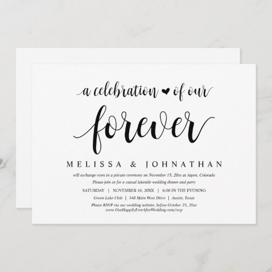 Een viering van onze eeuwenoude, weduwende opkomst kaart (Voorkant / Achterkant)