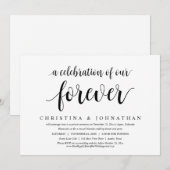 Een viering van onze voor altijd, Trouwvlucht Kaart (Voorkant / Achterkant)