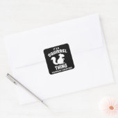 Een vierkant ontwerp, Silhouette Gezegde Cadeau Vierkante Sticker (Envelop)