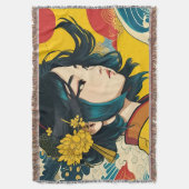 Een Vietnamees meisje in volle bloei Deken (Voorkant Verticaal)