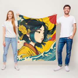 Een Vietnamees meisje in volle bloei Fleece Deken