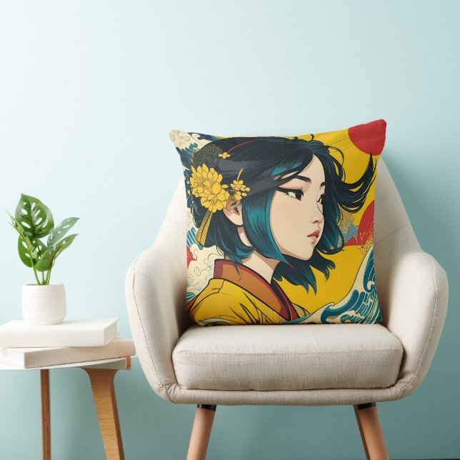 Een Vietnamees meisje in volle bloei Kussen (Stoel)