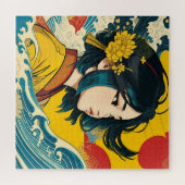 Een Vietnamees meisje in volle bloei Legpuzzel (Horizontaal)