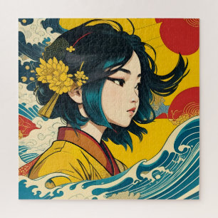 Een Vietnamees meisje in volle bloei Legpuzzel
