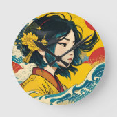 Een Vietnamees meisje in volle bloei Ronde Klok (Voorkant)