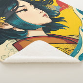 Een Vietnamees meisje in volle bloei Sherpa Deken (3/4)