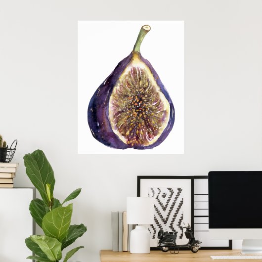 Een vijgen schilderij poster (Thuiskantoor)