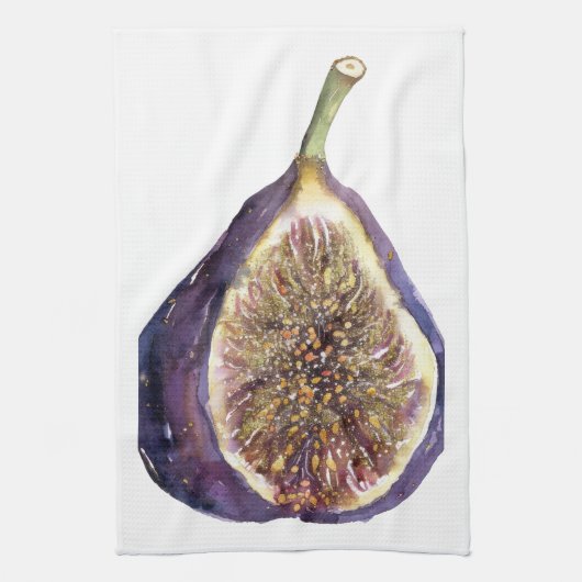 Een vijgen schilderij theedoek (Verticaal)