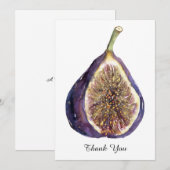 Een vijgenschilderij bedankkaart (Voorkant / Achterkant)