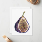 Een vijgenschilderij notitiekaartje (Voorkant / Achterkant in situ)