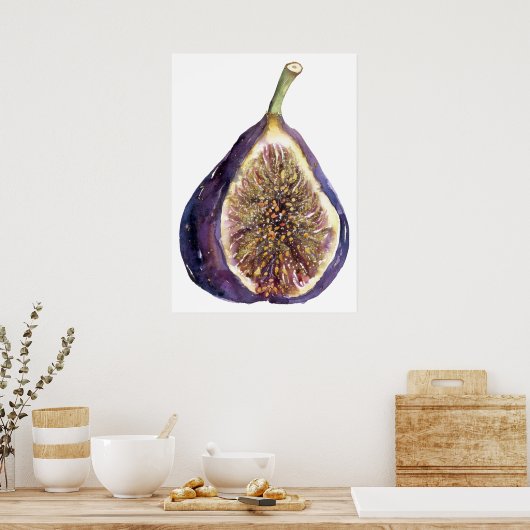 Een vijgenschilderij poster (Keuken)