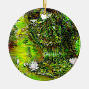 Een vijver met onzuivere gedachten keramisch ornament