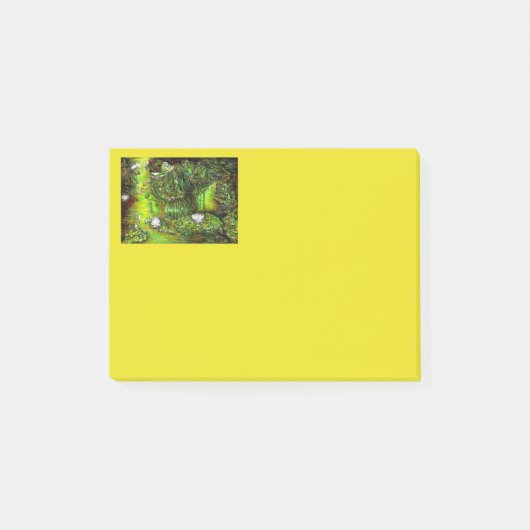 Een vijver met onzuivere gedachten post-it® notes (Voorkant)