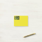 Een vijver met onzuivere gedachten post-it® notes (Op bureau)