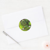 Een vijver met onzuivere gedachten ronde sticker (Envelop)