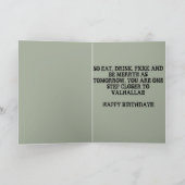 EEN VIKING VERJAARDAG KAART!!! KAART (Binnen)