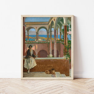 Een villa aan de Riviera   Sir John Lavery Poster