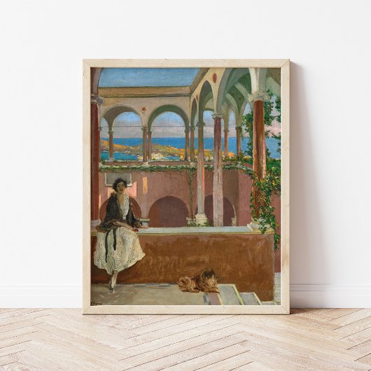 Een villa aan de Riviera | Sir John Lavery Poster