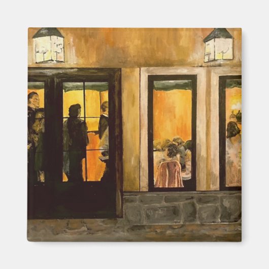 "Een Villa Grande, Gervasi's Ohio" schilderij Magneet (Voorkant)