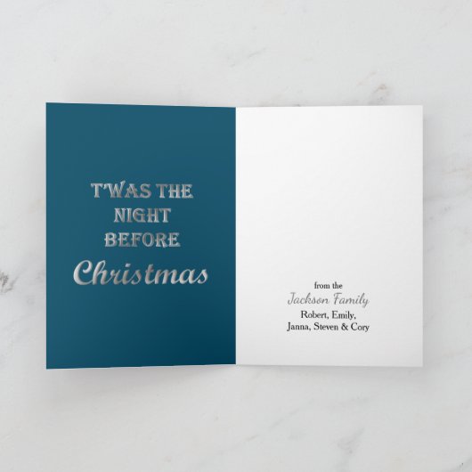 Een vinger opzij leggen van zijn neus Retro Santa Kaart (Binnen)