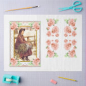 Een Vintage kerstserie design 11 Tissuepapier (Craft)