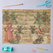 Een Vintage kerstserie Design 5 Tissuepapier (Craft)